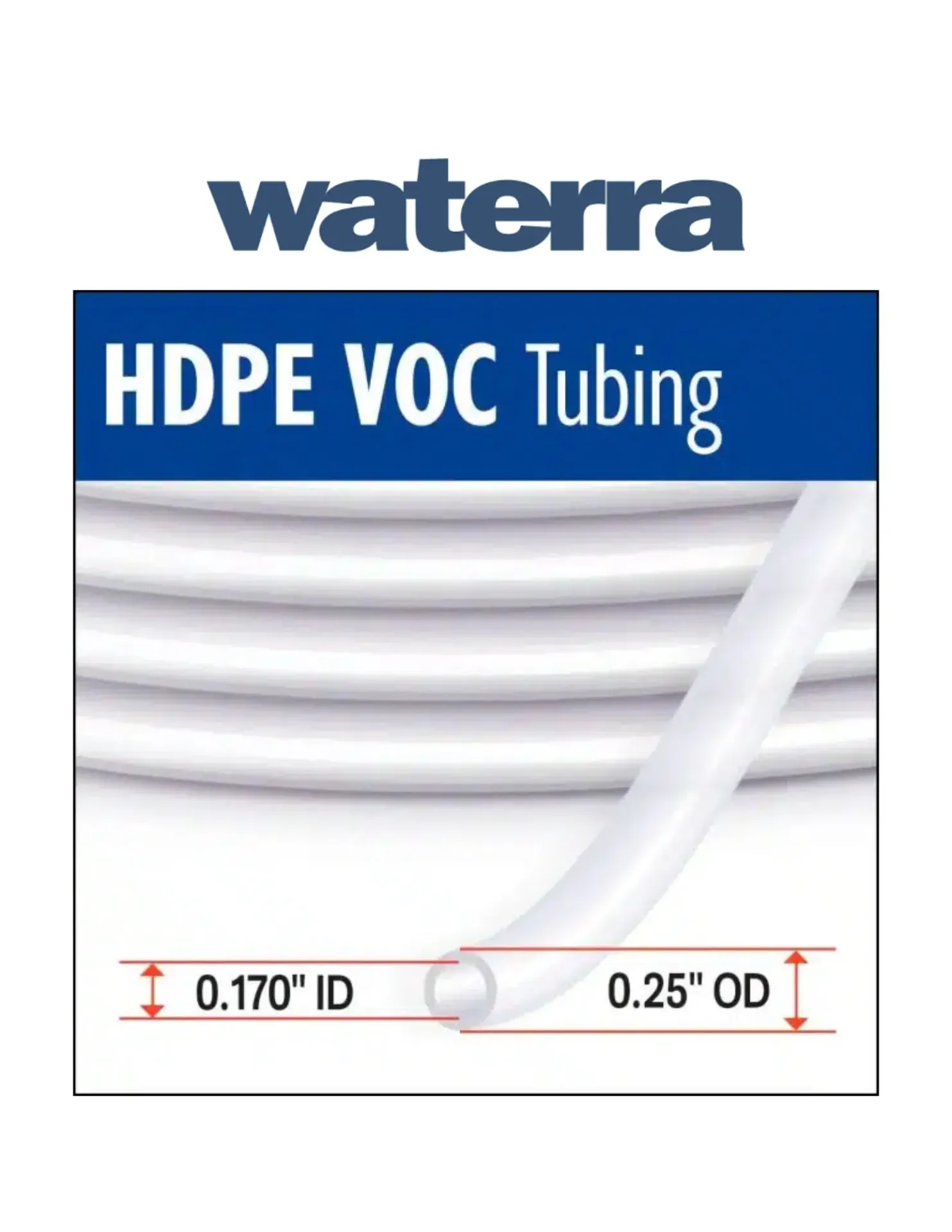 [H-0.17-1/4-100] HDPE - 1/4" Low-Flow Tubing (100ft)
