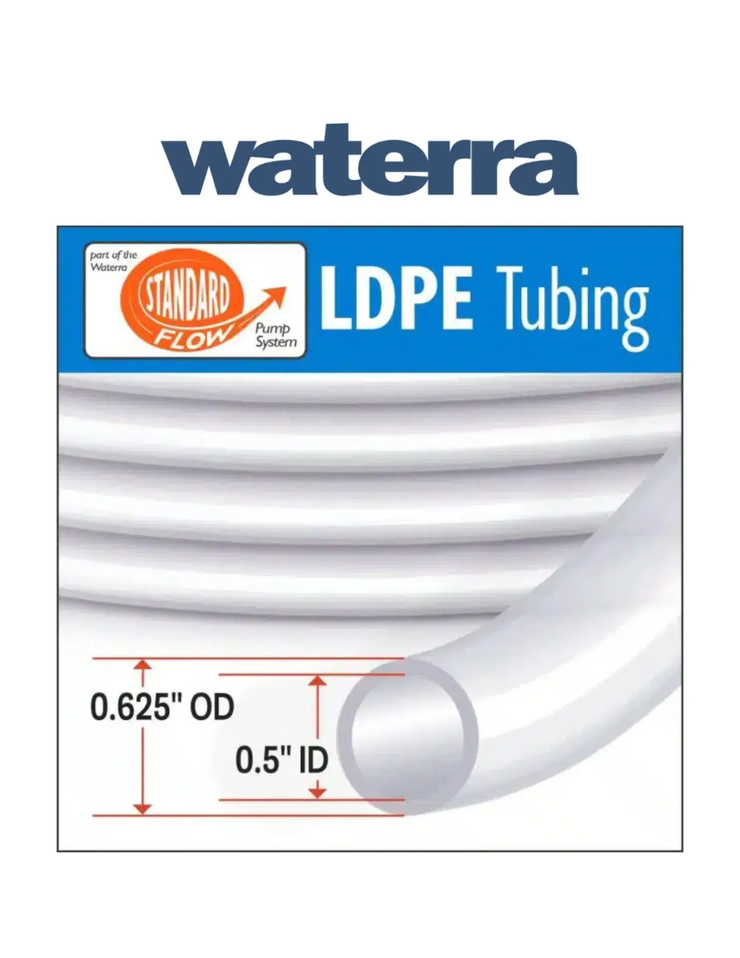 [L-1/2-5/8-100] LDPE - 5/8" Waterra Tubing (100ft)